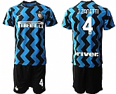 2020-21 Inter Milan 4 J.ZANETTI Home Soccer Jersey,baseball caps,new era cap wholesale,wholesale hats